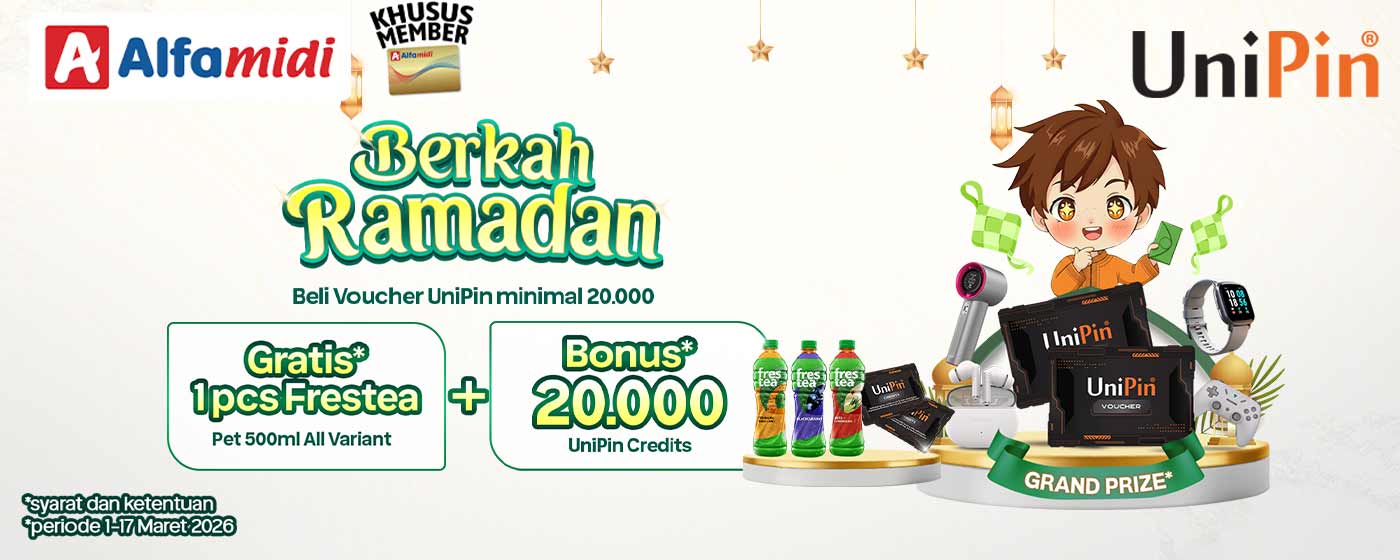 Berkah Ramadan, Belanja & Main Game Jadi Makin Untung bareng Alfamidi dan UniPin!